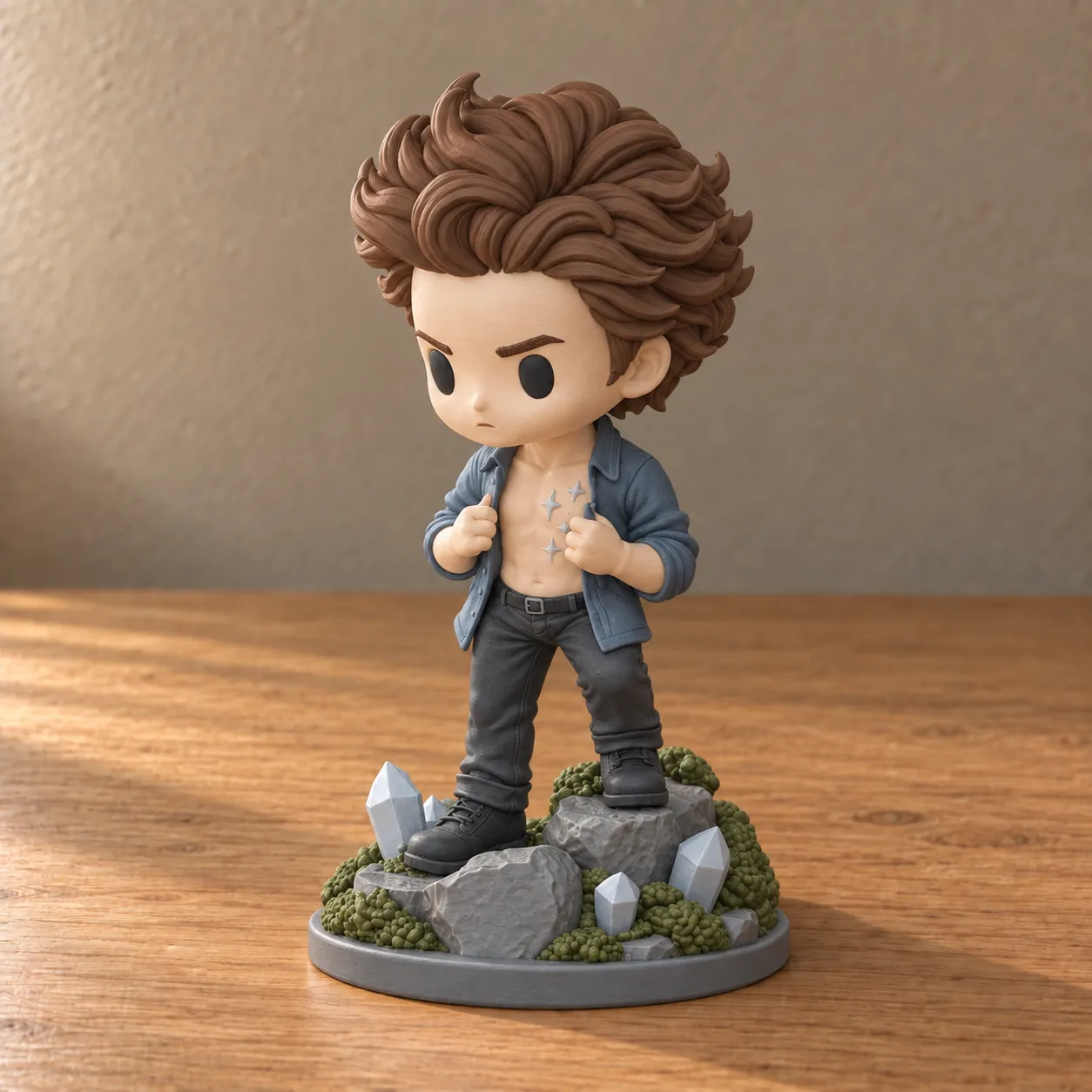 Фигурка Эдвард Каллен для покраски — Эдвард · Кожа убийцы, визуализация результата